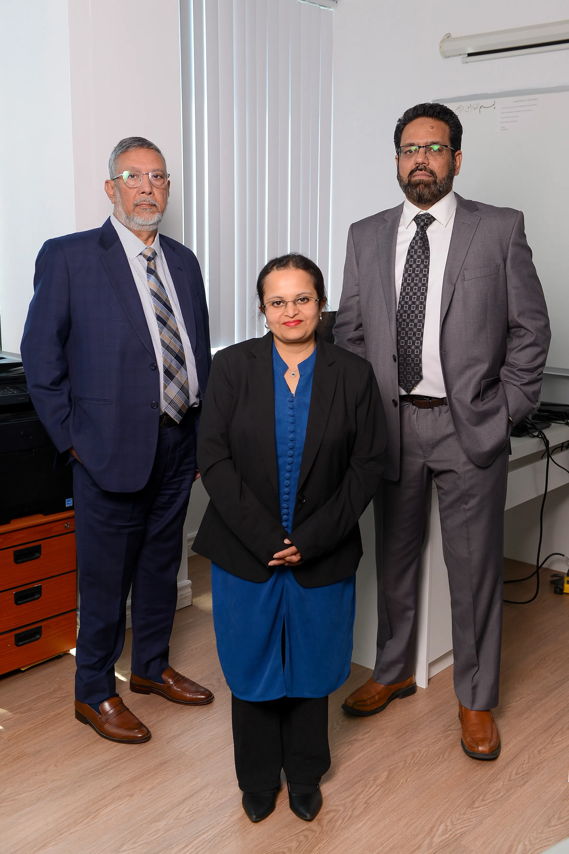 The Hawks team: Irfan, Muneeza and Rehan